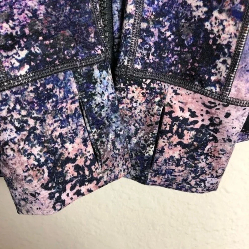 Lululemon Ivivva perfect your practice jacket hooded full zip galaxy splatter 7